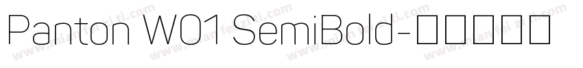 Panton W01 SemiBold字体转换